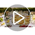 Upigi 100 Pcs Gold Plastic Cups,9Oz Gold Rimmed Plastic Cups,Heavy Duty Gold Rim Clear Disposable Plasitc Cocktail Tumbler...