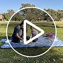 BGJOY Waterproof Sandproof Travel Blanket, Large Yellow Picnic Mat for 2-4 Adults, Lightweight Beach Blankets with Carry S...