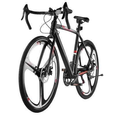 VEVOR Road Bike, 700C Wheels Racing Bike, SHIMANO 14 Speeds Drivetrain City Commuter Road Bicycle with Aluminum Alloy Frame, Drop Bar, Black