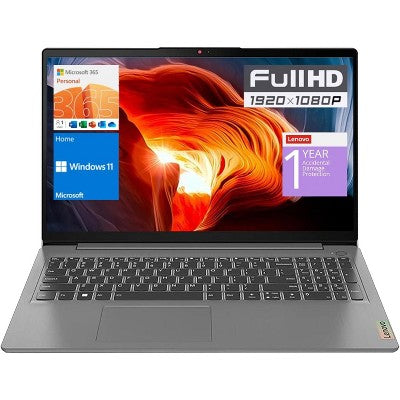 Lenovo IdeaPad 1 15.6" FHD Laptop, Celeron N4500, UHD Graphics, 20GB DDR4, 128GB eMMC + 1TB SSD, Wi-Fi 6, Windows 11 Home, Gray