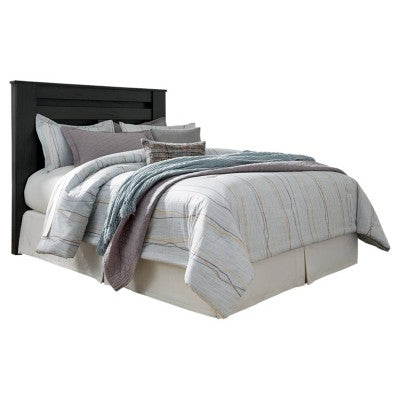 Signature Design by Ashley King/California King Adult Headboard Black Walnut : Laminated Wood, Panel Style, Frame Mounted