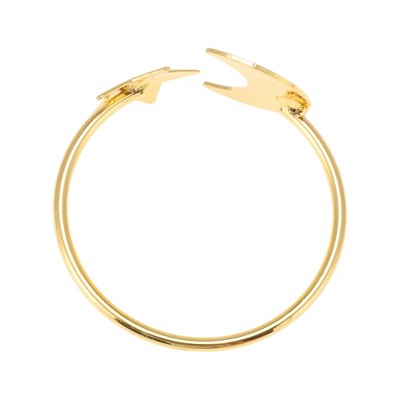 Unique Bargains Napkin Rings Star and Moon Alloy Gold Tone 1 Pc