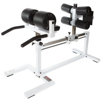 STS Glute Ham Developer Machine White Adjustable Multi Functional Glute and Hamstring Strengthening Bench