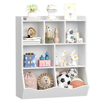 Kids Bookcase & Toy Organizer - 3-Tier Storage Shelf for Nursery, Bedroom, or Playroom