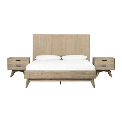 3pc Baly Bedroom Set Brushed - Armen Living