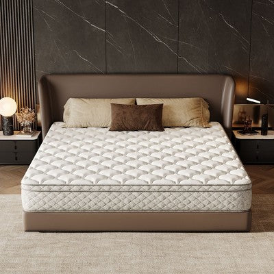 PAGED 12" King Size Hybrid Mattress, Bed Topper with Memory Foam and Pocket Spring for Pressure Relief, Medium Firm