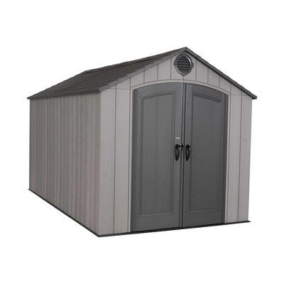 Lifetime 8 ft. x 12.5 ft. Rough Cut Outdoor Storage Shed, Gray (60305)