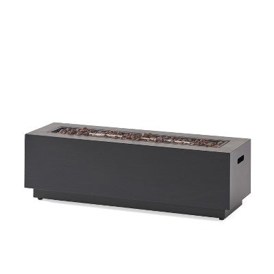GDFStudio Jasmine Outdoor 50,000 BTU Rectangular Iron Fire Pit Table