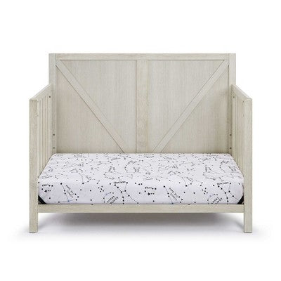 Yinvani Gray 4-in-1 Convertible Crib