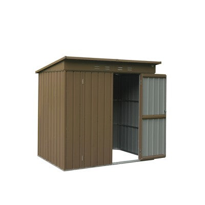 Gulches Outdoor Storage Shed 6x4 FT, Metal Tool Sheds Storage House with Lockable Double Door, Large Bike Shed Waterproof for Garden, Backyard, Lawn