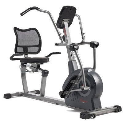 Recumbent Exercise Bike for Home, Seated Cardio Bike with Smart App Tracking - Sunny Health and Fitness