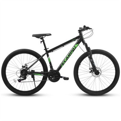 VASIP 27 Inch Mountain Bike 21 Speed, Suspension Fork, Aluminum Frame Disc Brake, Mountain biking for both men and women, Black