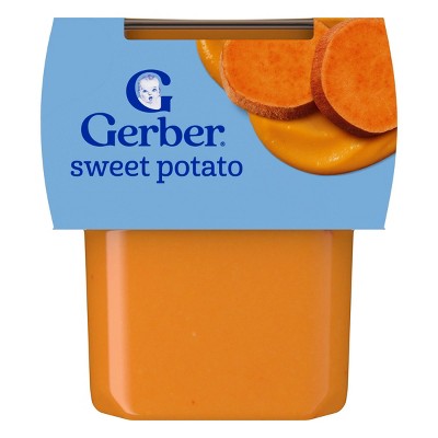 Gerber Baby Food Stage 2 Sweet Potato Puree Tub - 2ct/4oz Each