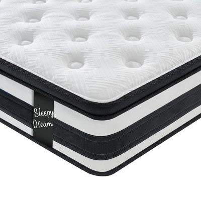 Dexmalle Breathable Cool Oeko-Tex100 Cover Memory Foam Individual Pocket Spring Hybrid Mattress