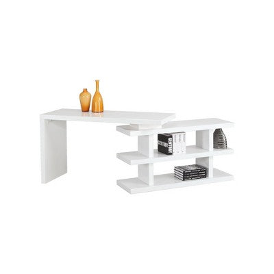 Chintaly Motion Home Office Desk with Shelves