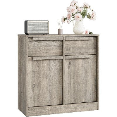 Sideboard Buffet Cabinet with 2 Drawers, 31.5" Large Coffee Cabinet with Storage, Modern Storage Buffet Table for Kitchen Dining Room