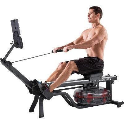 ODK Water Rowing Machine for Home - 380 Lbs Capacity, Ergonomic Rower with Tablet Holder, Space-Saving Design for Full Body Workout