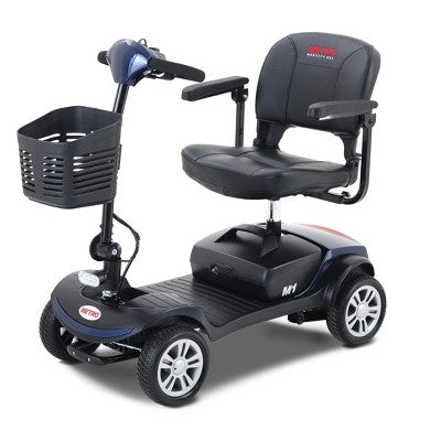TinyHomie 4 Wheel Compact Travel Mobility Scooter 300W 300lbs Blue