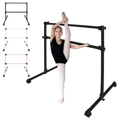 SEVOBAL Home Gyms 4FT Black Ballet Barre With Adjustable Range Of 6.7-46 Inches For Dance Practice, Black, 48"*30"*46"