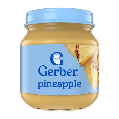Gerber Baby Food Stage 2 Pineapple Puree Jar - 4oz