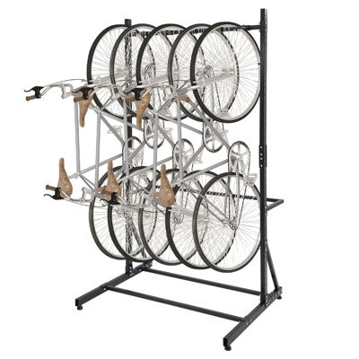 5-Tier Freestanding Bike Rack Stand - 300LB Heavy Duty Steel Bike Storage for Garage/Indoor