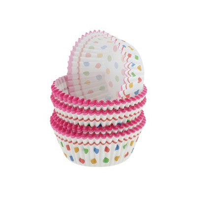 Unique Bargains Disposable Baking Cups Greaseproof Paper Multicolor 1.97"x1.18" 100 Pcs