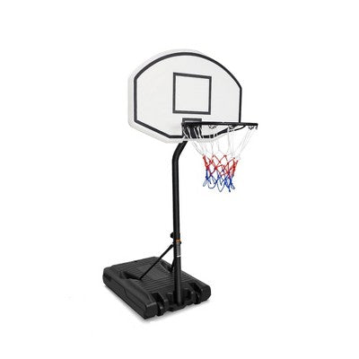 ChicFurnit Home Gyms Portable Basketball Hoop Outdoor, 3.1-4.7FT Height, Adjustable Basketball Backboard for Backyard, Black, 36"*36"*56"