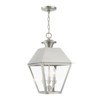 Livex Lighting Wentworth 3 - Light Pendant in Brushed Nickel