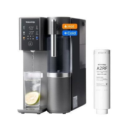 Waterdrop A2 Countertop Reverse Osmosis System, Hot and Cold RO System, Portable Pure Water Tank, 6 Temperature,Extra 1 A2RF Filter (12-month)