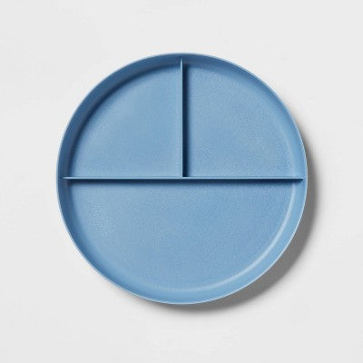 7.3" Plastic Divided Kids' Plate - Pillowfort™