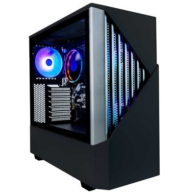 Periphio Castle Gaming PC Desktop | AMD Ryzen 5 CPU, Vega 7 Graphics, 16GB RAM, 1TB Storage, WiFi Built-In, Windows 11 Gaming Computer