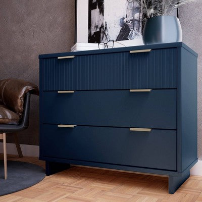 Granville Modern 3 Drawer Standard Dresser - Manhattan Comfort