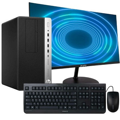 Refurbished HP ProDesk 600G4 Tower Computer-24" New Monitor-Hexa Core Intel i7 (3.4)-32GB DDR4 RAM-2TB SSD-Windows 11 Pro-Manufacturer Refurbished