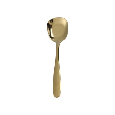 Unique Bargains Spoon Dishwasher Safe Small Deep Square Spoon 304 Stainless Steel 6.1" 1 Pc