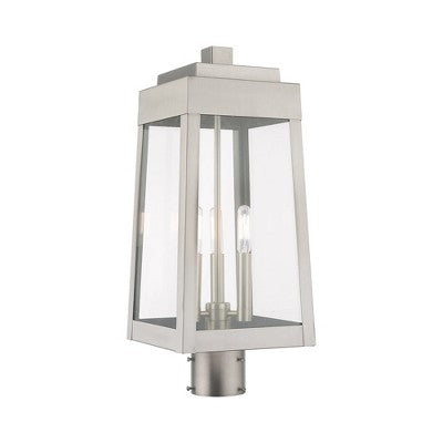Livex Lighting Oslo 3 - Light Post Light in Brushed Nickel