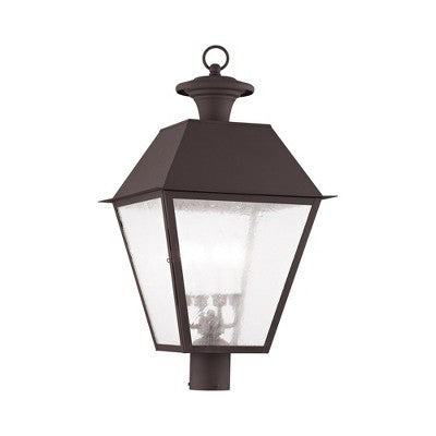 Livex Lighting Mansfield 4 - Light Post Light in Bronze
