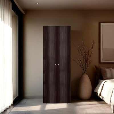 CAVINAS 2-Door Tall Wardrobe Cabinet,Armoire Closet with Full-Length Hanging Rod,Closet Wardrobe for Bedroom,Dressing Room,Apartment