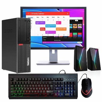 Refurbished Lenovo ThinkCentre M920S Desktop Computer-Intel i5-16GB RAM-500GB SSD-Speaker-Wired Keyboard/Mouse-Windows 11 Pro-Manufacturer Refurbished