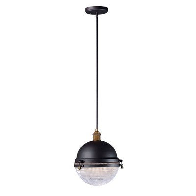 Maxim Lighting Portside 1 - Light Pendant in Oil Rubbed Bronze/Antique Brass