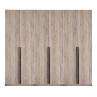 Manhattan Comfort Set of 3 Lee 2 Door Wardrobe Closets