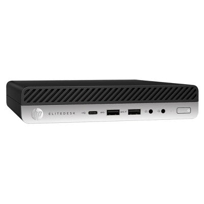 Refurbished HP EliteDesk 800 G5 Mini Desktop, Intel Core i7-9700T, 2.0GHz, 16GB RAM, 512GB SSD, Windows 11 Pro - Manufacturer Refurbished