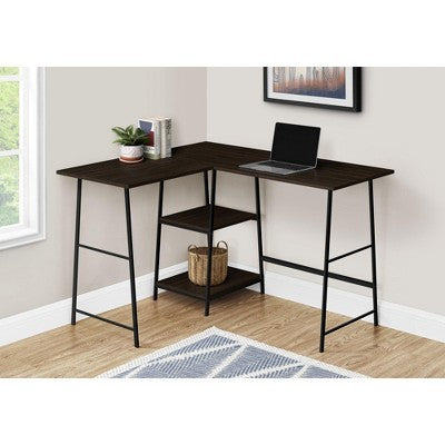 Sapphtopaz Home Office Desks 42" L Shaped Desk Morden Computer Desk with Storage Shelves Study Writing Table Gaming Desk Office Desk for Home Office