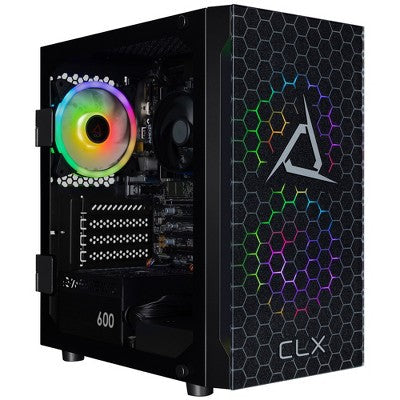 CLX SET Gaming PC - AMD Ryzen 5 8600G 4.3GHz 6-Core, 16GB DDR5 Memory, Radeon 760M (CPU Integrated) Graphics, 500GB M.2 SSD, WiFi, Windows 11 Home