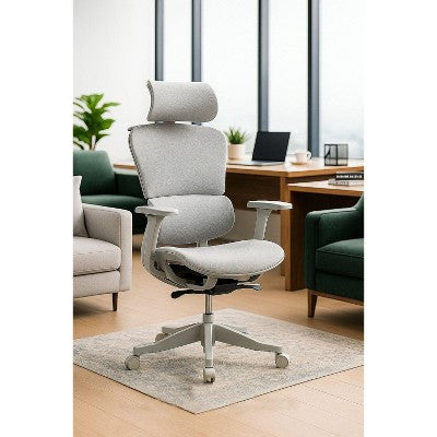 PAGED Ergonomic Office Chair High Back Mesh Gaming Chair with 360°Swivel Base, 4D Multi-Directional Armrests for Living Room, Home Office