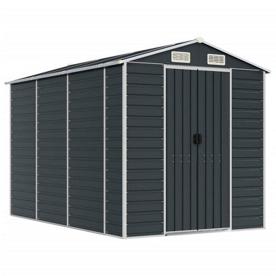 vidaXL Garden Shed - Anthracite 75.2" x 118.1" x 78"