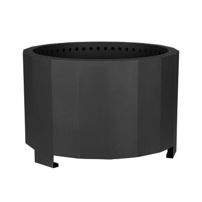 Emma and Oliver Steel Portable Smokeless Wood Burning Firepit with Waterproof Cover for Outdoor Use