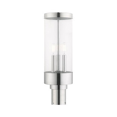 Livex Lighting Hillcrest 3 - Light Post Light in Polished Chrome