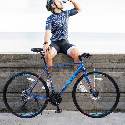 VASIP 24-Speed Hybrid Disc Brake 700C Road Bike for Men & Women, Great for Urban Mobility and Weekend Escapes