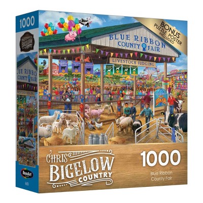 RoseArt Chris Bigelow Blue Ribbon County Fair Jigsaw Puzzle - 1000pc