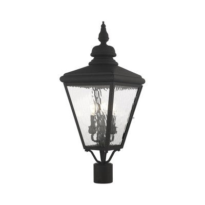 Livex Lighting Cambridge 3 - Light Post Light in Black